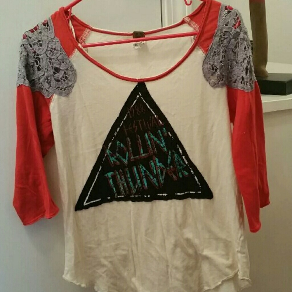Free People 3/4 Top